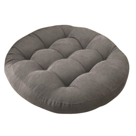 Coussin de sol rond gris