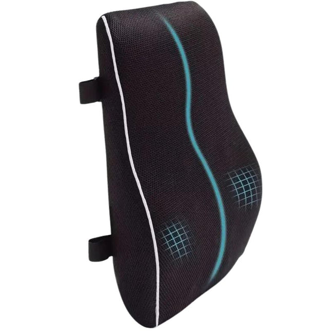 Coussin lombaire pour bureau sur fond blanc