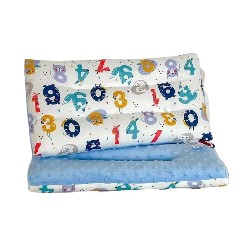 Coussin pour bébé doux en velours double-face lettres