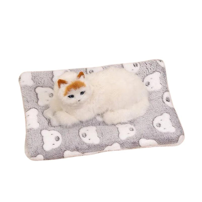 Coussin pour chat carré gris