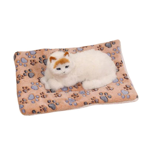 Coussin pour chat carré marron