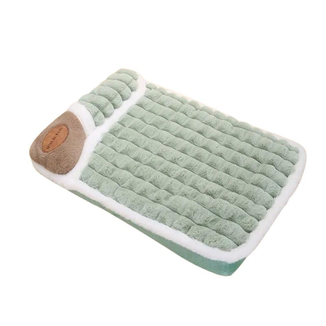 Coussin pour chien déhoussable et lavable vert