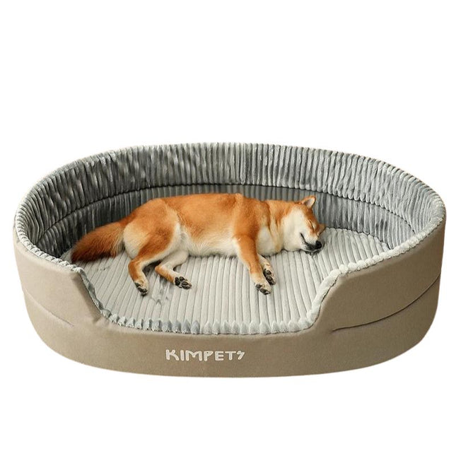 Coussin pour chien grande taille gris