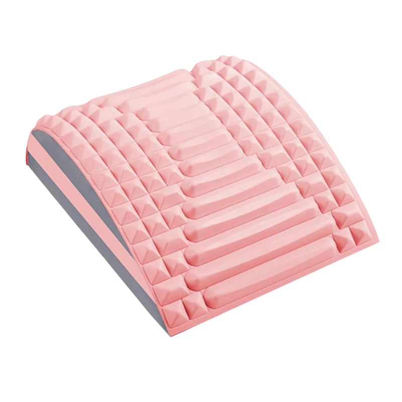 Coussin yoga pour étirement du dos rose