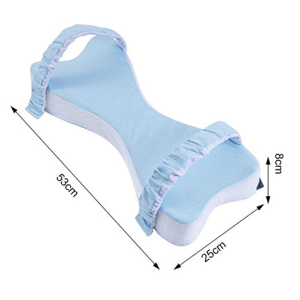 Coussin grossesse en mousse à mémoire de forme double cœur pour les genoux dimensions