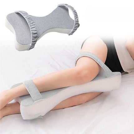 Coussin grossesse en mousse à mémoire de forme double cœur pour les genoux