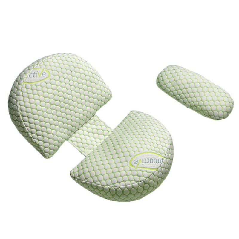 Coussin grossesse en coton pour confort optimal vert