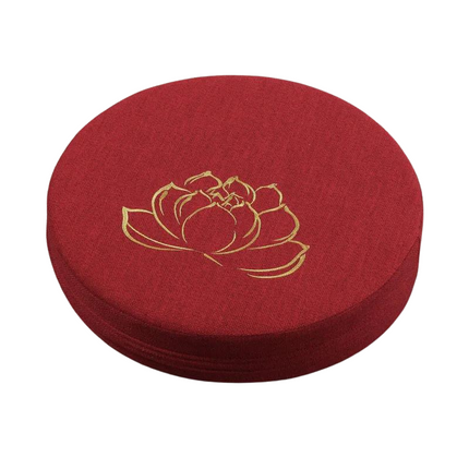 Coussin yoga méditation épais rouge
