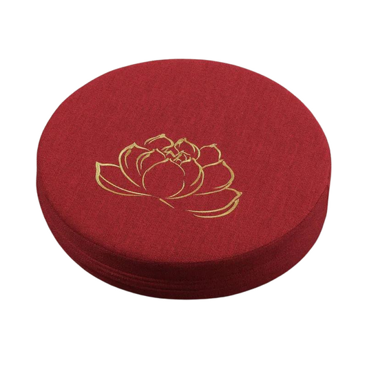 Coussin yoga méditation épais rouge