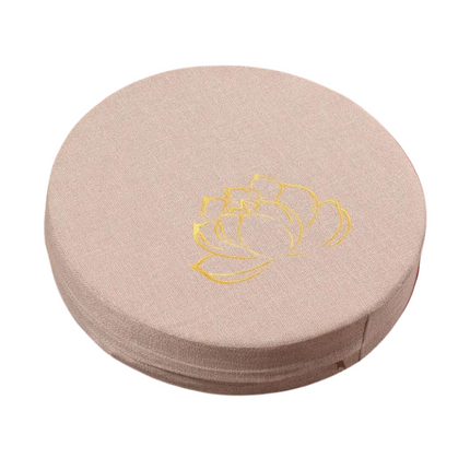 Coussin yoga méditation épais beige
