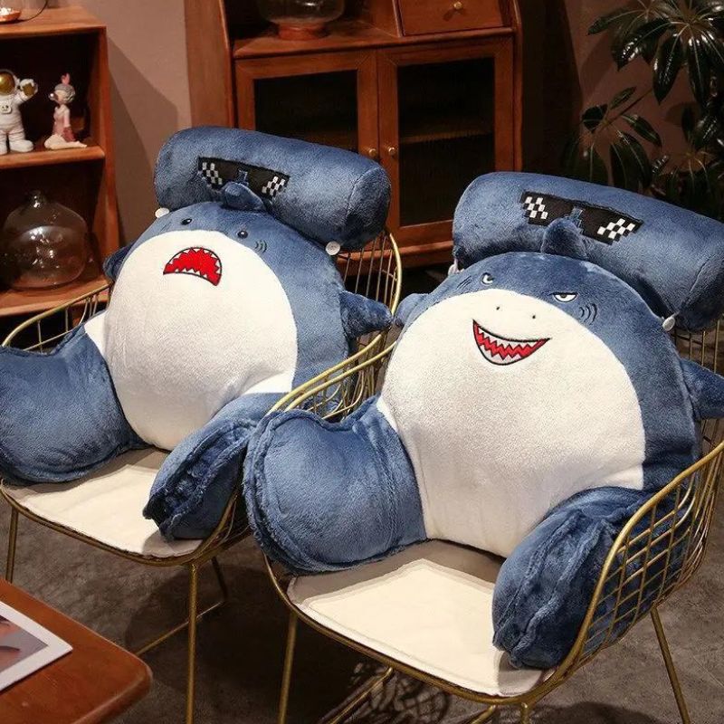 Coussin de lecture requin créatif