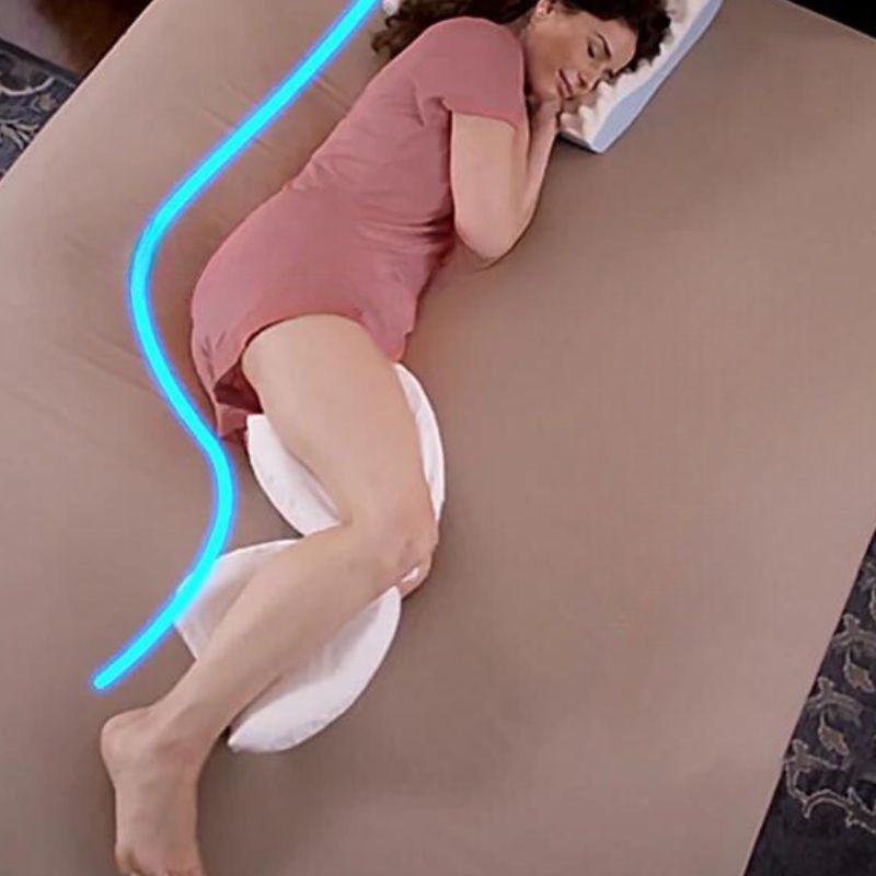 Coussin grossesse en mousse à mémoire de forme pour les jambes