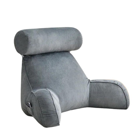 Coussin de lecture en mousse à mémoire de forme ultra doux gris