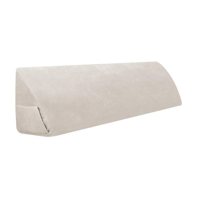 Coussin de lecture en forme de triangle, traversin de lecture beige